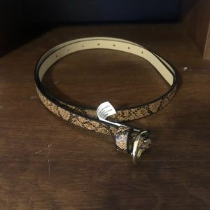 Fake snake skin belt